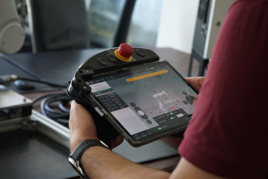 panel sterowania robota