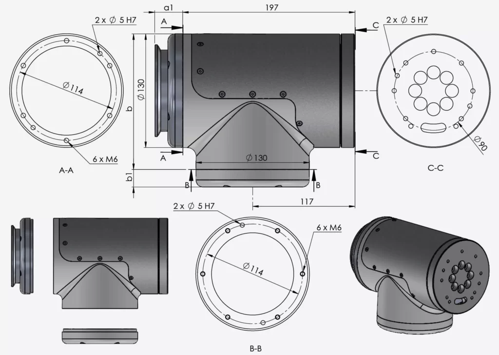 Rysunek gabarytowy - MR-R-F1/0-S13