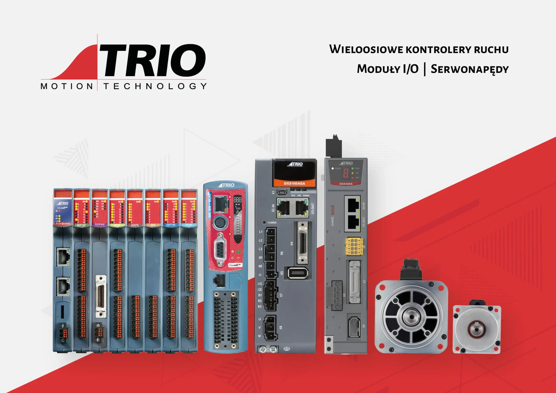 Kontrolery ruchu serwonapędy Trio Motion katalog
