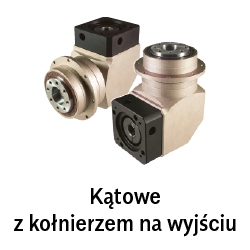 Przekładnie planetarne kątowe z kołnierzem na wyjściu