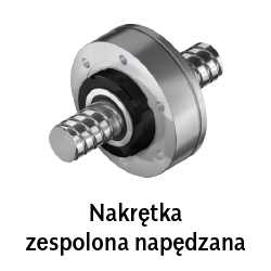 Nakrętka zespolona napędzana