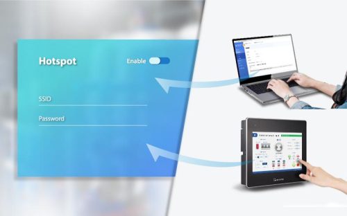 Hotspot WiFi w panelach HMI